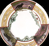 Kornilov plate with wolves