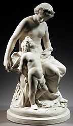 Parian figural group 