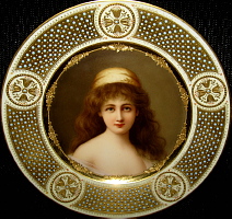 Royal Vienna portrait plate Nadya