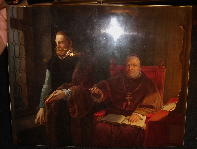 KPM PLAQUE Galileo Galilei C.1850-1860 