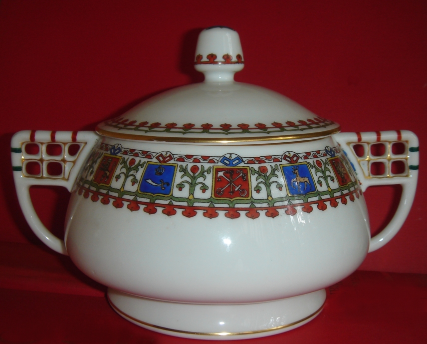 Russian Imperial Porcelain tureen Art Deco c.1910 