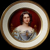 In her costume of Wallenstein's daughter 