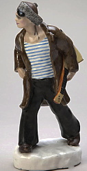 Soviet porcelain figurine Shpana by Danko