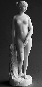 Minton parian porcelain figure of Greek Slave by Powers