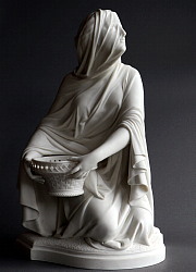 Minton parian figure of Vestal Virgin by Crrier-Blleuse