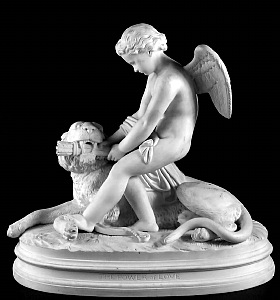 Parian figural group 
