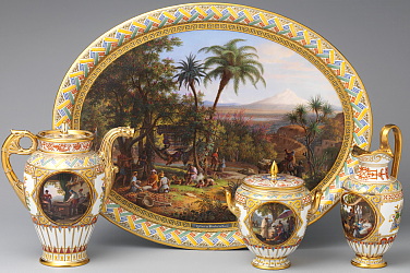 Sevres Aztec Coffee Service by Jean Charles Develly 1836