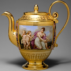 Teapot from Sevres Porcelain Princess Auguste-Amelie Breakfast Service