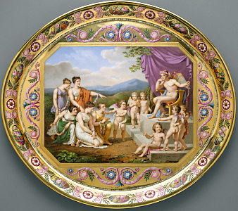 Tray from Sevres Porcelain Princess Auguste-Amelie Breakfast Service