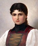 KPM portrait plaque Barbele after Thumann