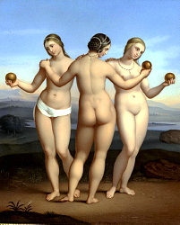 KPM plaque Three Graces